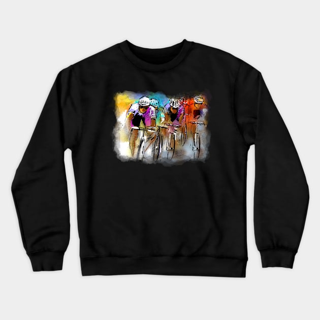 Le Tour de France 03 Crewneck Sweatshirt by Miki De Goodaboom